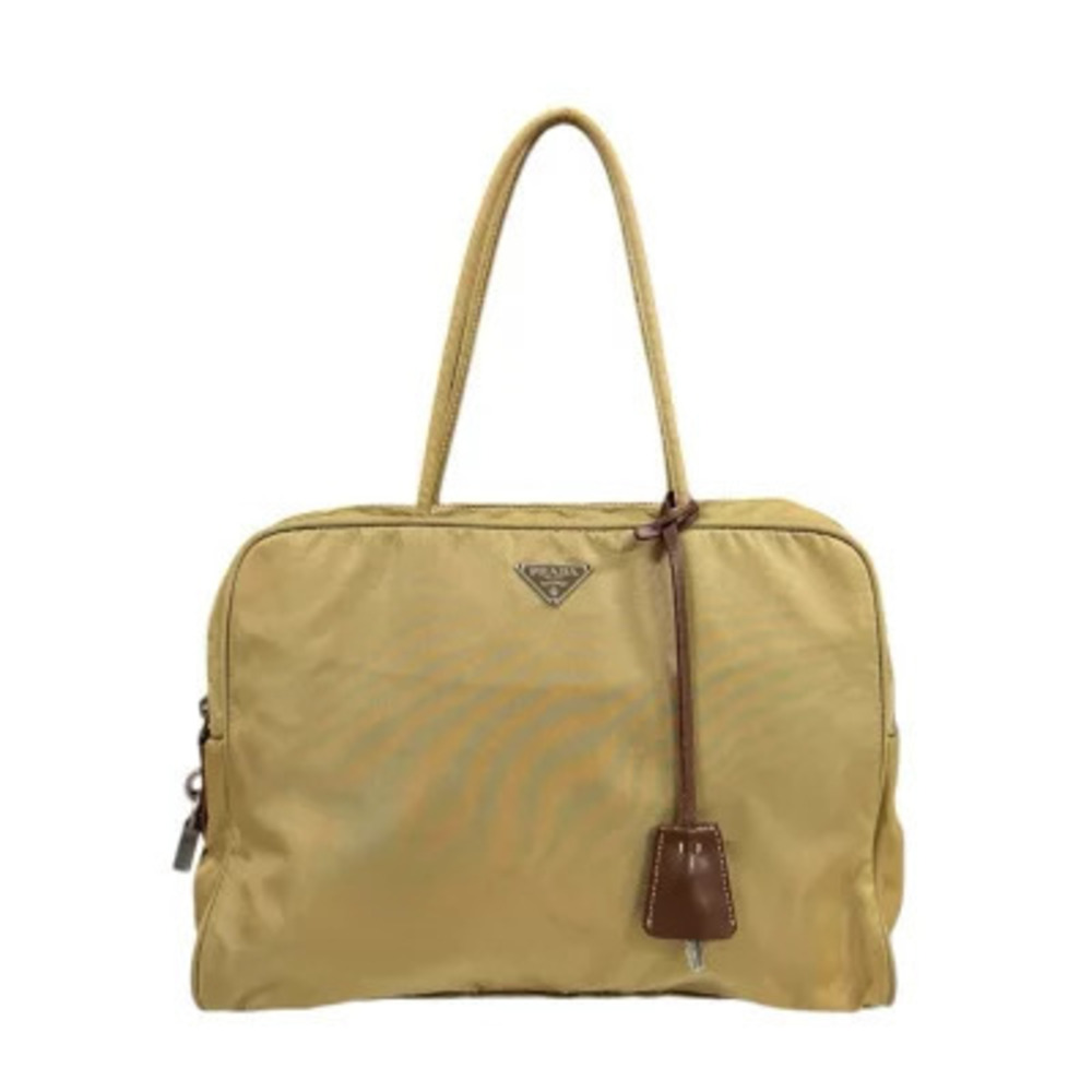 Prada Tessuto Handbag Beige Cream